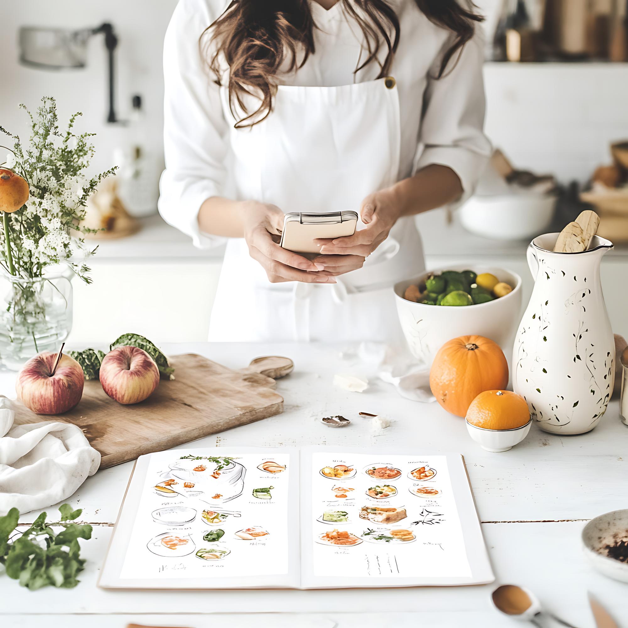 Subscription plan overview with calendar and recipes